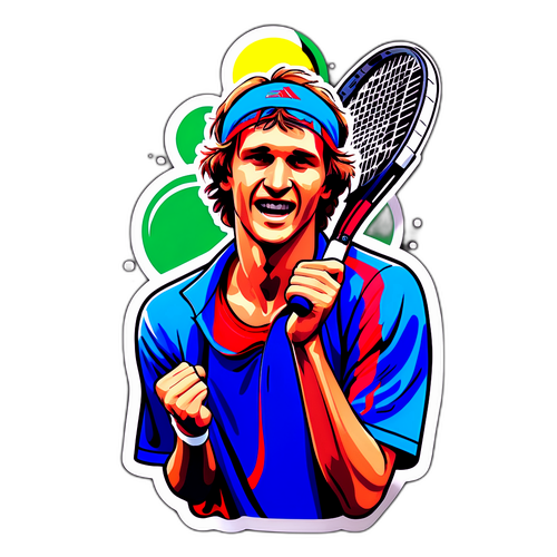 Adesivo de Vitória de Alexander Zverev