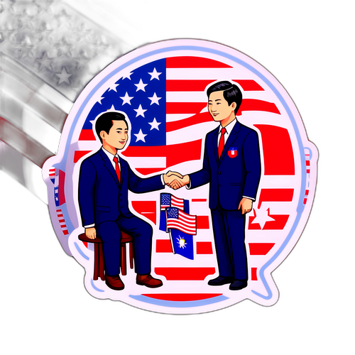 黃國昌訪問美國的交流場景