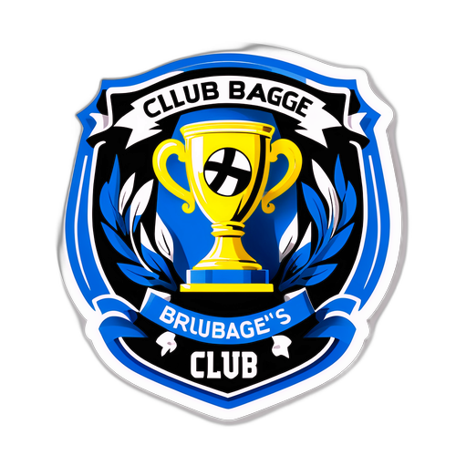 Kubuni sticker ikionesha mafanikio ya kihistoria ya Club Brugge