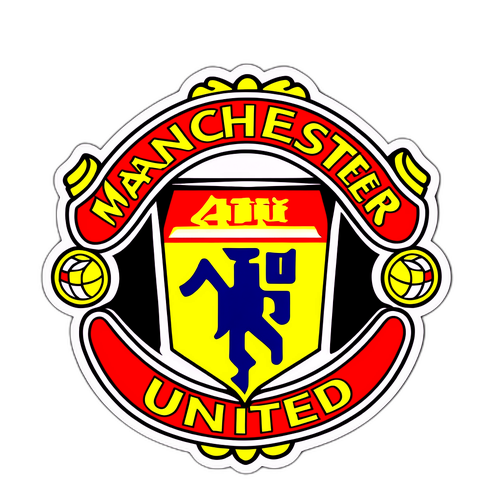 โลโก้แมนเชสเตอร์ยูไนเต็ดในยามค่ำคืน