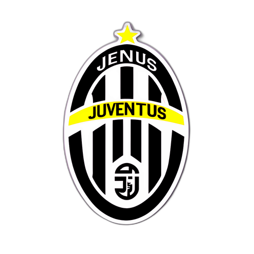 Σχεδίασε αυτοκόλλητο με το λογότυπο της Juventus και την εικόνα του γηπέδου της ομάδας