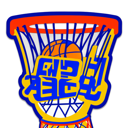 Isang Iconic na Ilustrasyon ng Basketball Hoop