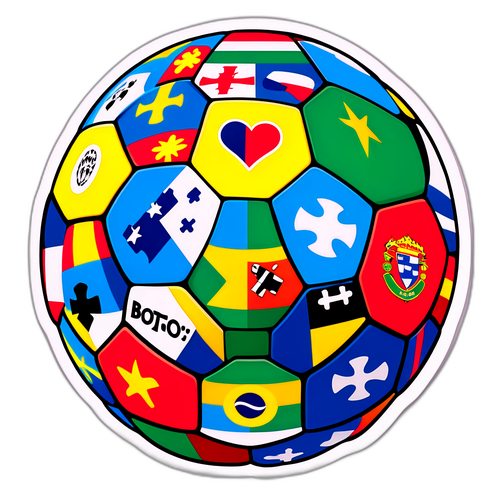 Bola de Futebol de Quebra-Cabeça Colorido