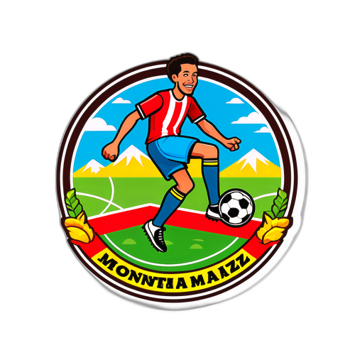 Sticker de Monte Maíz: Fútbol y Agricultura