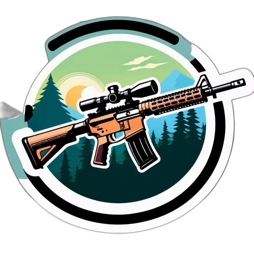 AR15 Jaktgevär i Naturen