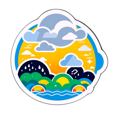 Sticker thời tiết Hà Nội đặc trưng
