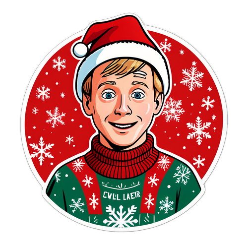 Karácsonyi matricás Kevin McCallister