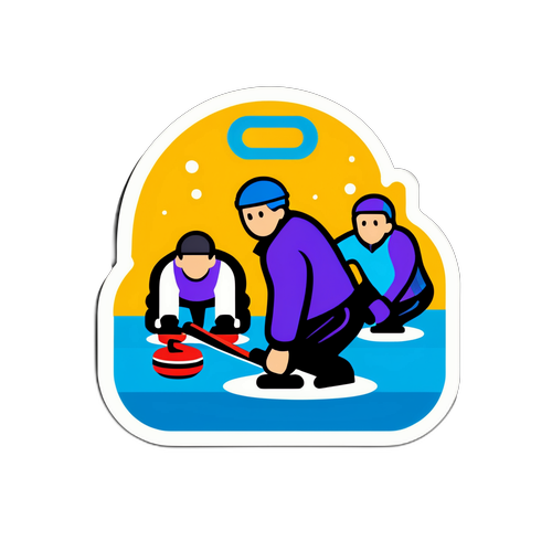Kör curling sticker