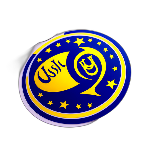 Al Nassr Logo Sticker met Sterren
