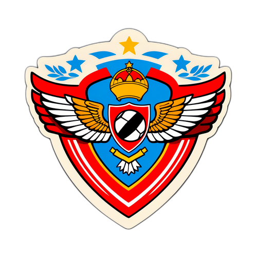 Autocolant vintage care celebrează echipa Benfica