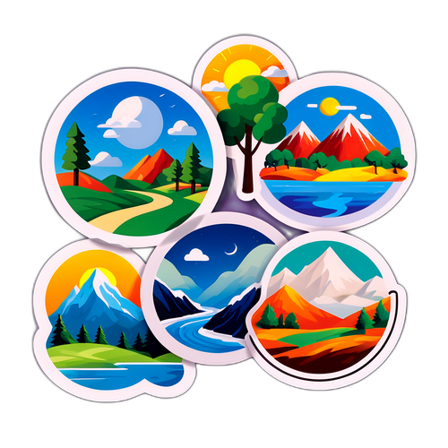 사계절의 풍경 스티커 캠페인