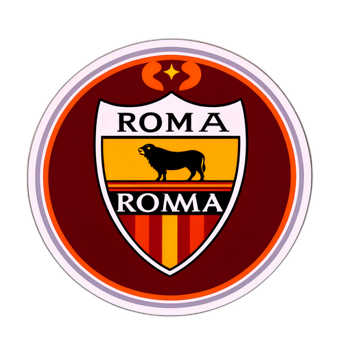 Стікер з дизайном логотипу Роми