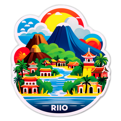 Färgglad klistermärke av Rio Ngumoha