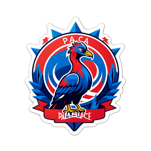 Nhãn dán đẹp mắt với logo Crystal Palace