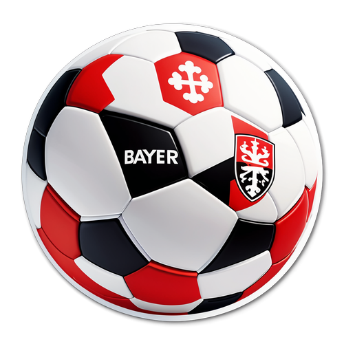 Bayer Leverkusen-Logo auf einem Fußball