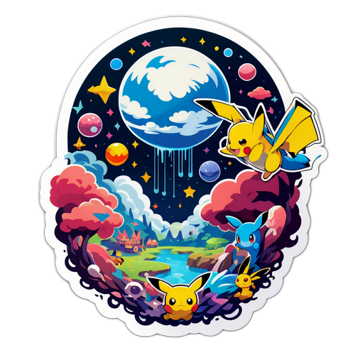 夢の世界に飛び込むポケモンたち