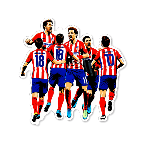 Khán Đài Bùng Nổ! Hình Ảnh Các Cầu Thủ Atletico Madrid Trong Trận Chiến Kịch Tính!