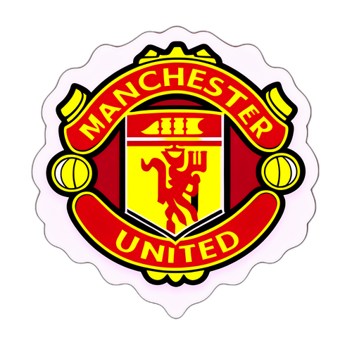 Manchester United Klistermärke i Tecknad Stil