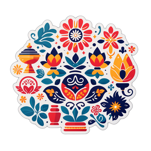 Fas Kültürünü Yansıtan Geleneksel El Sanatları Sticker Tasarımı