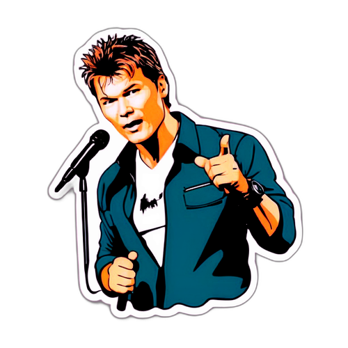 Sticker met Morten Harket