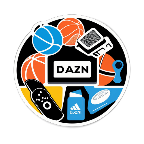 Moderne DAZN-klistremerke