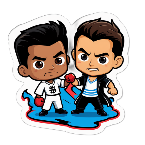 Sticker ng Paghahambing nina Sinner at Alcaraz
