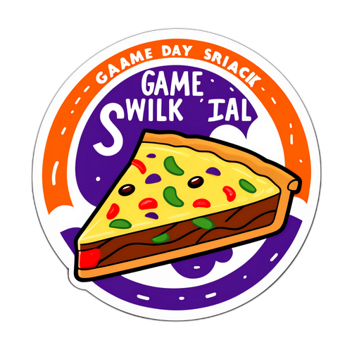 Game Day Snack Taco Bell Pie Sticker