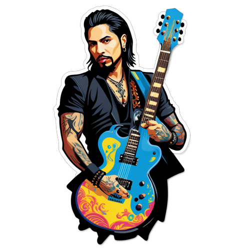 Shocking Talent Unleashed: Dave Navarro's Guitar Magic Revealed!