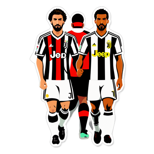 Juventus ve Milan Arasındaki Rekabeti Yansıtan Dinamik Sticker