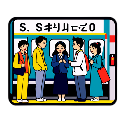埼京線の駅で様々な表情の人々