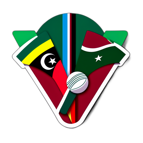Stiker Pertandingan Kriket West Indies vs Pakistan