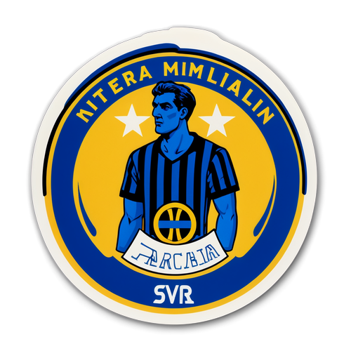 Stiker Retro Inter Milan vs Parma