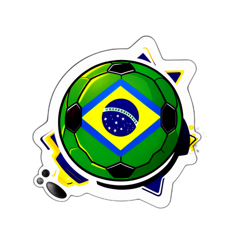 ब्राज़ीलियाई राष्ट्रीय फुटबॉल टीम का उत्सव स्टिकर
