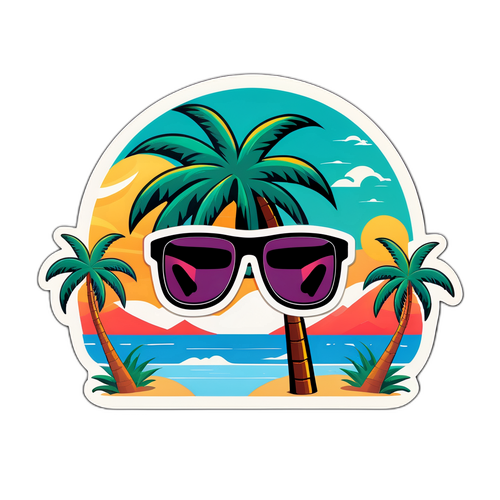 Witziges, surrealistisches Design für die Reality-Show 'Celebrities Under Palms'