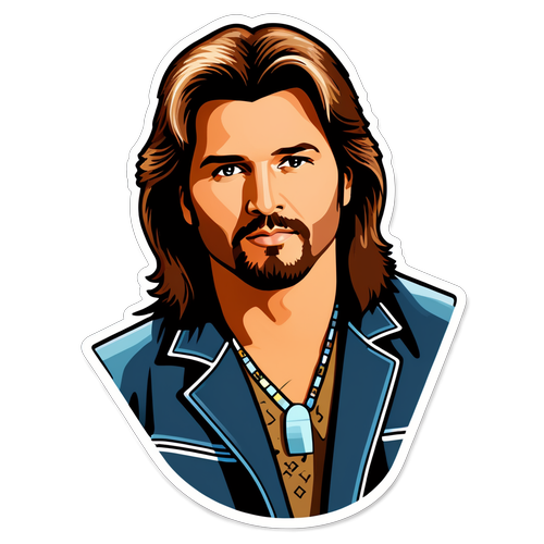 Nostalgisk klistremerke av Billy Ray Cyrus