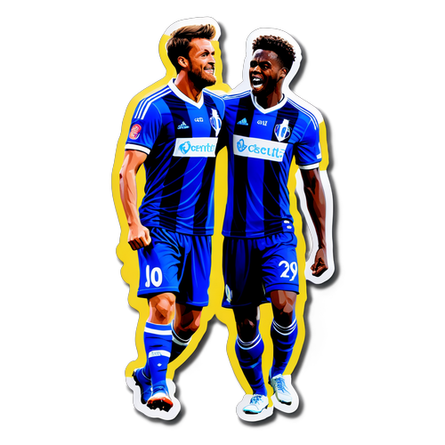 Sticker van de passie tussen Gent en Anderlecht