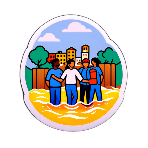 Calor humano frente a las inundaciones en San Luis del Palmar