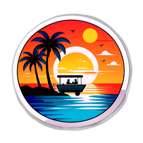 夕日とショッピングの豊かさ