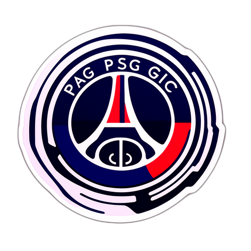 สติ๊กเกอร์การร่วมมือระหว่าง PSG กับแบรนด์แฟชั่นระดับหรู