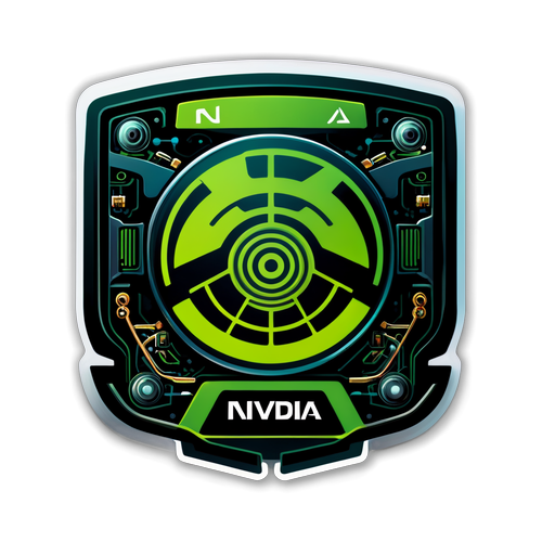 NVIDIAロゴのステッカー