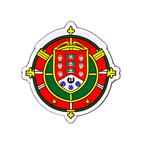 Portugál Labdarúgó Csapat Logója Matrica