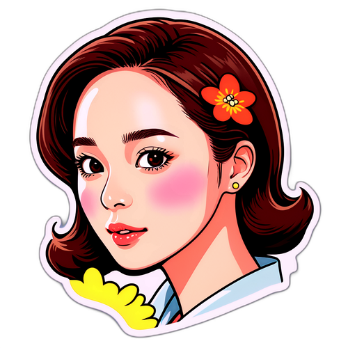 김태희의 매력을 강조한 스티커