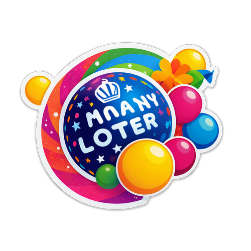 May 19 Ulusal Piyango Çekilişi Kutlaması Sticker'ı