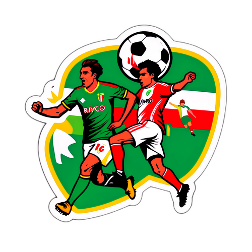 Sticker Pertandingan Sepak Bola yang Mendebarkan
