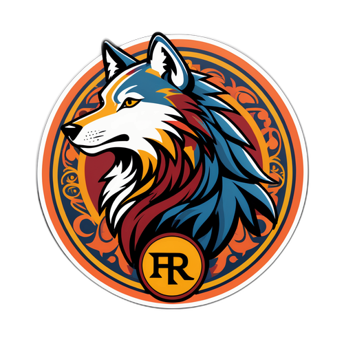 Nhãn dán biểu tượng sói AS Roma