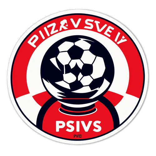 Retro PSV Sticker: Forza PSV!