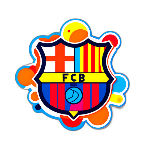 Sticker nghệ thuật "Barca"