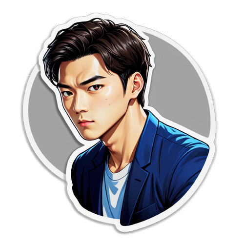 나상현 팬 아트를 표현한 스티커