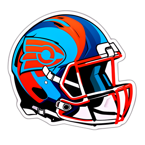 Estilong Sticker ng NFL Team Helmet