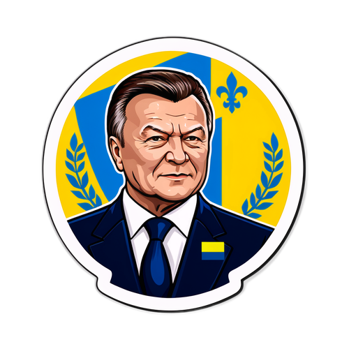Sticker Viktora Janukovyče